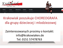 Tablet Screenshot of krakowiakev.de